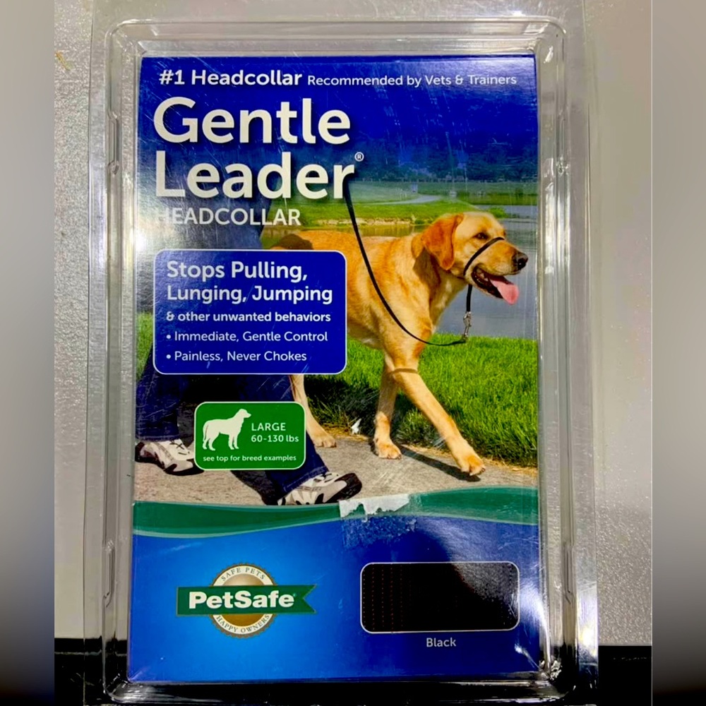 NIB PetSafe Gentle Leader Headcollar - Black